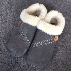 Clarks, Kimberly Clog Slipper Grey Size 8M